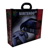 Caixa Nintendo 64 Porta Cartuchos 36 Fitas Em Mdf Com Alça