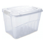 Caixa Organizador Box Alta 19 8l 40 5x29x24 5cm Plasútil Cor Transparente Liso
