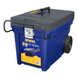 Caixa Organizadora Contractor Com Rodas Irwin Modelo Iwst33027 Ideal Para Organizar E Transportar Ferramentas Suporta Até 130kg