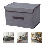 Caixa Organizadora Extra Grande Dobrável Tecido 45x30x29cm