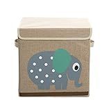 Caixa Organizadora Infantil Quarto Bebê Criança Estampa Elefante