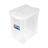 Caixa Organizadora Plástica De 30 Litros Cor Cristal Linha Radical Color Ordene