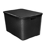 Caixa Organizadora Rattan Empilhavel Grande 40 Litros