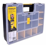 Caixa Organizadora Softmaster Grande Stanley Modelo Stst14026 Impermeável Com 17 Compartimentos Ideal Para Armazenar Ferramentas E Acessórios