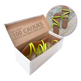 Caixa Papelão Sapato Branca Fosca 28x12x9 5 Kit C 100 Unid