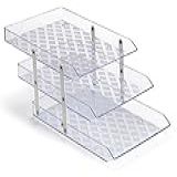 Caixa Para Correspondência Tripla Articulável Acrílico Cristal Waleu