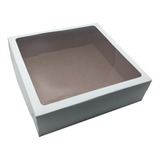 Caixa Para Presente Kraft 20x20x5 Tampa E Fundo 50 Un