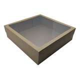 Caixa Para Presente Kraft Ou Branca 25x25x7 Tampa Fundo 20un