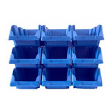 Caixa Parafuso 10 Gaveteiro N 5 Organizador Prateleira Azul