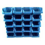Caixa Parafuso 50 Gaveteiro N 3 Organizador Prateleira Azul