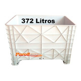 Caixa Plastica Branca 372 Litros Fechada Sem Tampa Cx1030