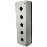 Caixa Plástica Com 5 Furos Para Botão 22mm Tn2 b5 Metaltex