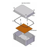 Caixa Plástica De Sobrepor Tampa Opaca Ip65 200x140x90mm