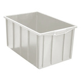 Caixa Plástica Fechada 61 Litros 62x39x32cm Branca Oferta 