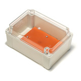 Caixa Plástica Pvc Tampa Transparente 20cmx14cmx9cm Sobrepor