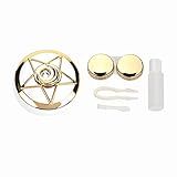 Caixa Portátil Para Lentes De Contato Com Estojo Para Lentes Em Forma De Pentagrama Espelhado 3 Cores Durável Higiênico Ouro 