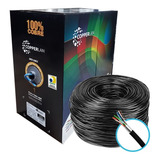 Caixa Rede Cat5e Blindado Dupla Capa 305 Metros 100 Cobre