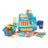 Caixa Registradora Brinquedo Creative Fun Multikids Cor Azul turquesa
