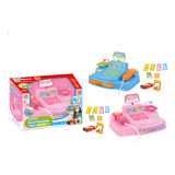 Caixa Registradora D Brinnquedo Infantil Brinque Mercadinho Cor Rosa