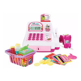 Caixa Registradora Infantil Calculadora Som Multkids Rosa