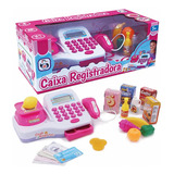 Caixa Registradora Infantil Rosa Menina Mercadinho Cozinha