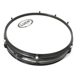 Caixa Repique Luen 06x12 Chapa Escovada Natural Aro Preto