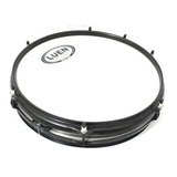 Caixa Repique Luen 06x12 Chapa Escovada Natural Aro Preto