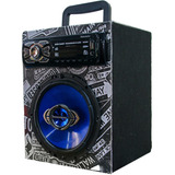 Caixa Residencial Radio Bluetooth Usb Falante 6 Hurricane