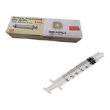 Caixa Seringa Luer Lock Rosca Sem Agulha 100 Unidades 3ml