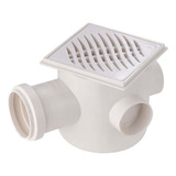 Caixa Sifonada Ralo Grelha Quad 10x10x5cm 3 Entradas Tigre