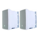 Caixa Som Ambiente C521b 40w Rms Branca Jbl Selenium Par