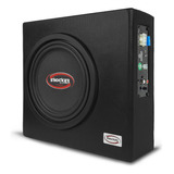 Caixa Som Amplificada Automotiva Sub 8 Pol Módulo Embutido Cor Preto 12v