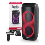 Caixa Som Amplificada Bluetooth Bomber Party 1250 Usb 140rms