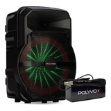 Caixa Som Amplificada Bluetooth Polyvox Xc 710t 300w Con Microfone Fio