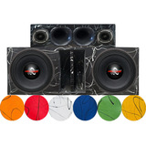 Caixa Som Automotivo Hard Power 2x12 Hp 750 Corneteira