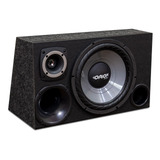 Caixa Som Automotivo Trio Completa Falante Subwoofer 200w