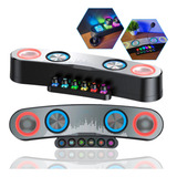 Caixa Som Bluetooth Gamer Pc Rgb Microfone Potente 30w Alto