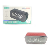 Caixa Som Bluetooth Relógio Espelho Despertador Com 2 Alarme