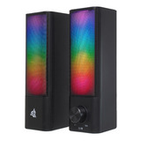 Caixa Som Bluetooth Soundbar Gamer Pc Notebook 10w Led Rgb