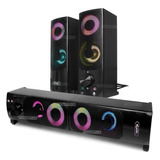 Caixa Som Gamer Pc Notebook Computador Subwoofer Led Chroma