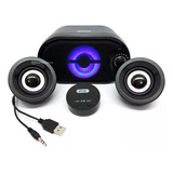 Caixa Som Pc Notebook Subwoofer 2 1 Usb Bluetooth Tv 11w Rms