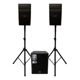Caixa Som Sub 12 Pol 2 Torre Satélite 1100w Mp3 Bluetooth