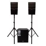 Caixa Som Sub 15 Pol 2 Torre Satélite 1200w Mp3 Bluetooth