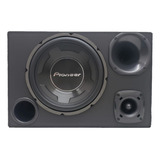 Caixa Som Trio 12 Dutada Subwoofer Pioneer 600w Rms Completa