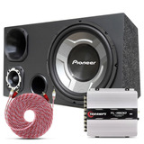 Caixa Som Trio 12 Subwoofer Pioneer Módulo Taramps Tl 1500