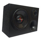 Caixa Som Trio Passiva 400watts Black Sub 10 Pol Driver Tweeter