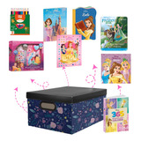 Caixa Surpresa Encantada Princesas Disney Kit Aventuras Mágicas Diversão Real Brinque, Leia E Pinte Com As Princesas Mais Queridas Da Disney!