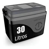 Caixa Térmica Cooler 30 Litros 45 Latas Unitermi Preto