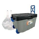 Caixa Térmica Cooler 54lt 74 Latas Com Rodas Praia Grande