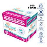 Caixa Toalhas Umedecidas 500 Folhas 10 Pacotes Meu Bebê